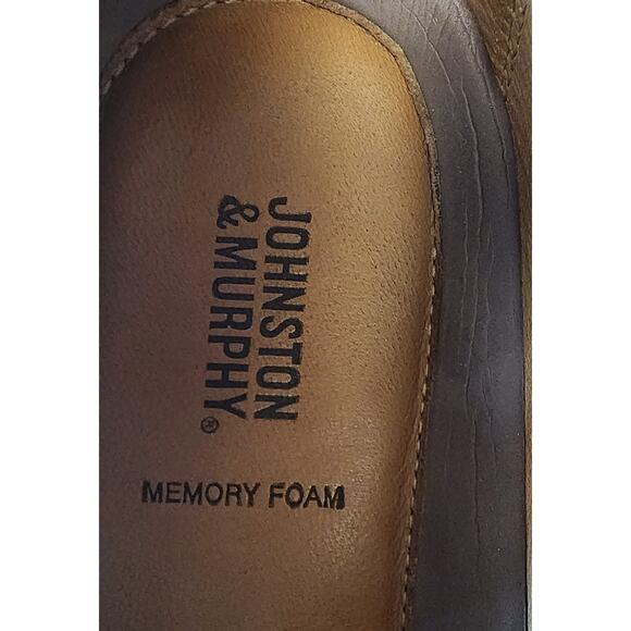 Johnston & Murphy Brown Nichols Memory Foam Leather Loafer Shoes 11.5M - Picture 11 of 12